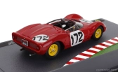 Edicola Ferrari 206sp Dino Spider Team Scuderia Ferrari Sefac N 172 Víťaz Ollon Villars 1965 Ludovico Scarfiotti 1:43 Červená