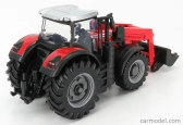 Bburago Massey ferguson 8740s Tractor With Front Loader Scraper 1:50 Red