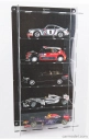 Atlantic Vetrina display box Espositore - For 5 Cars 1/18 Lungh.lenght Cm 36.8 X Largh.width Cm 12.5 X Alt.height Cm 70.0 (altezza Utile Tra I Ripiani Cm 12.0 Inner Height Among Shelves) 1:18 Plastový Displej