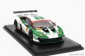 Spark-model Lamborghini Aventador Gt3 Team Jloc N 87 Gt300 Super Gt 2022 K.mtsuura - N.sakaguchi 1:43 Bielo-zelená
