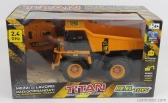 Re-el toys Case Titan Dumper Cassone Ribaltabile Cava Mineraria - Mining Truck 2013 1:24 Žlutá Černá