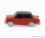 Officina-942 Fiat 600 Berlina Carrozzeria Mantelli 1957 1:76 Červená Černá