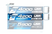 HV Ultra LCG Modified Shorty GRAPHENE-4.1 4200mAh Hardcase Akku - 7.6V LiPo - 120C/60C