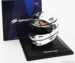 Spark-model Bell helmet F1  Casco Helmet Williams	fw45 Team Williams Racing N 23 British Gp 2023 Alexander Albon 1:5 Bílá Černá