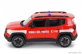 Maisto Jeep Renegade Vigili Del Fuoco 2017 1:24 červená biela