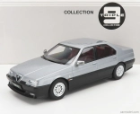 Triple9 Alfa romeo 164 Q4 1994 - Tmavočervený interiér 1:18 Strieborná šedá
