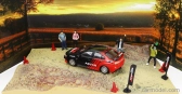 Bm-creations Mitsubishi Diorama Mud Rally Country Side Lancer Evo X Advan + Accessories 1:64 Černá Červená