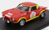 Trofeu Fiat 124 Abarth N 11 Rally Tap 1974 S.barbasio - P.sodano 1:43 Červená Žlutá