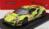 Looksmart Ferrari 488 Gte Evo 3.9l Turbo V8 Team Iron Lynx N 60 24h Le Mans 2022 C.schiavoni - A.balzan - R.giammaria 1:43 Yellow Black
