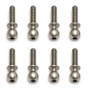 Kulové čepy, střibrné, 10mm, 10ks.
