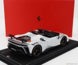 Bbr-models Ferrari Sf90 Xx Stradale Spider 2024 - Con Vetrina - With Showcase 1:18 Bianco Artico - Bílá Met Oranžová Černá
