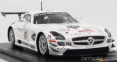 Iskrový model Mercedes benz Sls Amg Gt3 Team Fortec Motorsport N 62 24h Spa 2013 O.webb - K.wendlinger - A.brundle 1:43 White