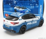 Bburago Alfa Romeo Stelvio Polizia 2017 1:24 svetlomodrá