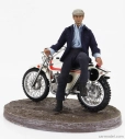 Clc-models Ossa 250 Ae73 Enduro 1973 With Terence Hill Small Action Figure - From Movie - Altrimenti Ci Arrabbiamo - Tv Series - Motorcycle 1:12 White