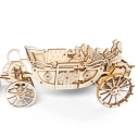 Ugears 3D drevené mechanické puzzle Kráľovský koč