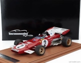 Tecnomodel Ferrari F1 312b2 N 2 Zandvoort Gp (s figúrkou pilota) 1971 Jacky Ickx - Con Vetrina - s vitrínou 1:18 červená biela