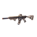 RoboTime 3D dřevěná skládačka Puška na vystřelování gumiček M416 Carbine