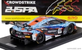 Spark-model Mclaren 720s Gt3 Evo Team Garage59 N 159 24h Spa 2023 M.kirchhofer - B.goethe - N.kjaergaard 1:43 Light Blue Orange