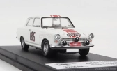 Trofeu Ford england Cortina Gt N 185 Rally Montecarlo 1964 J.manussis - J.uren 1:43 Biela červená