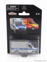 Majorette Mercedes benz Sprinter Van Polizei 2018 1:64 Stříbrná Modrá