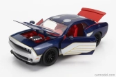 Jada Dodge Challenger Srt8 s figúrkou Thora 2015 1:24 modrá strieborná