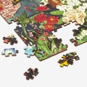 Galison Drevené puzzle Záhrada motýľov, 144 dielikov – poškodené balenie