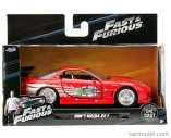 Jada Mazda Dom's Rx-7 2001 - Toretto - Fast & Furious 8 2017 1:32 Červená Stříbrná