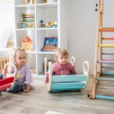 Dvěděti Montessori modrá houpačka