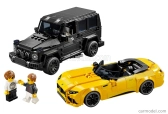 Lego Mercedes benz Lego - Sada 2x Trieda G G63 Amg 2020 + Trieda S Sl63 Amg Spider 2022 Žltá čierna