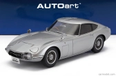 Autoart Toyota 2000gt 1967 1:18 strieborná