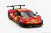 Bburago Ferrari 296 Gt3 3.0l Twin Turbo V6 N 71 Racing 2023 1:43 červená žltá