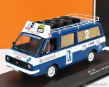 Ixo-models RAF 2203 Minibus Team Rally Lada Service Assistance 1984 1:43 Modrá biela