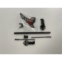 Set zadního ocasu pro Buzzard Amewi, červená