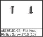 ABZ86101-35 - Flat Head Phillips Screw 2*10 - Mini AMT (10)