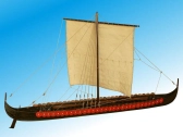 Dušek vikingská predĺžená loď 1060 1:35 kit