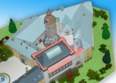 Zámok Zbiroh - papierový model 1:300