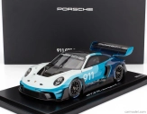 Spark-model Porsche 911 992 Gt3 R N 911 Racing Speed Icon Design Coupe 2023 - Con Vetrina - s vitrínou 1:18 2 tóny modrá biela
