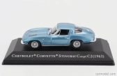 Edicola Chevrolet Corvette Stingray C2 Coupe 1963 - Con Vetrina - With Showcase 1:43 Světle Modrá Met