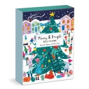 Galison Puzzle 12 vianočných adventných kalendárov