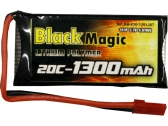 Black Magic LiPol 3.7V 1300mAh 20C JST