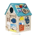 2Kids Toys Activity board Domeček tyrkysový - poškozený obal