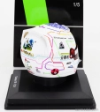 Spark-model Bell helmet Casco Helmet F1 Guanyu Zhou Team Stake Kick Sauber N 24 China Gp 2024 1:5 Bílá