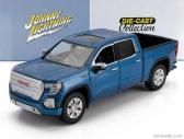 Johnny lightning GMC Sierra 1500 Denali Crew Cab Pick-up 2019 1:27 Blue Met