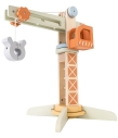 2Kids Toys Dřevěný jeřáb s příslušenstvím