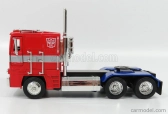 Jada Freightliner Flt86 Tractor Truck 3-assi 1986 - Optimus Prime Transformers Iv L'era Dell'estinzione - Movie 2014 1:24 Red Blue