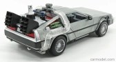 Jada De lorean Time Machine - Back To The Future 2 - Ritorno Al Futuro 2 - With Hoover Mode And Lights 1:24 Silver