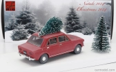 Rio-models Fiat 128 1-series 1969 - Vianočná edícia 2024 - Con Babbo Natale - S figúrkou Santa Clausa 1:43 Červená