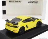 Minichamps Porsche 718 (982) Cayman Gt4 Rs 2021 - Black Rims 1:43 Žlutá Černá