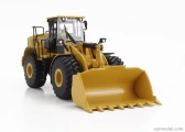 Dm-models Caterpillar Cat966gc Ruspa Gommata - Scraper Tractor Wheel Loader 1:50 Žlutá Černá