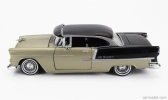 Motor-max Chevrolet Bel Air 1955 1:24 zlatý čierny